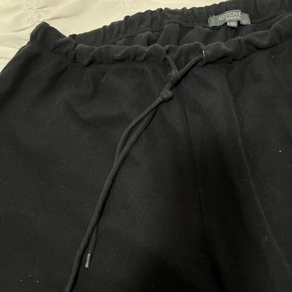Black 4X Corduroy Capri Pants with Lacing Detail - Picture 4 of 4